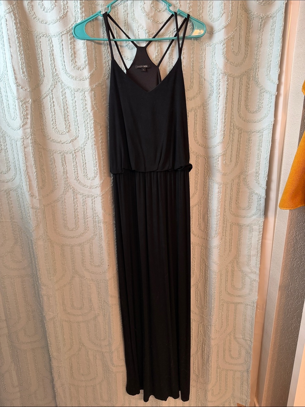 Black Strappy V-Neck Maxi Dress - Women